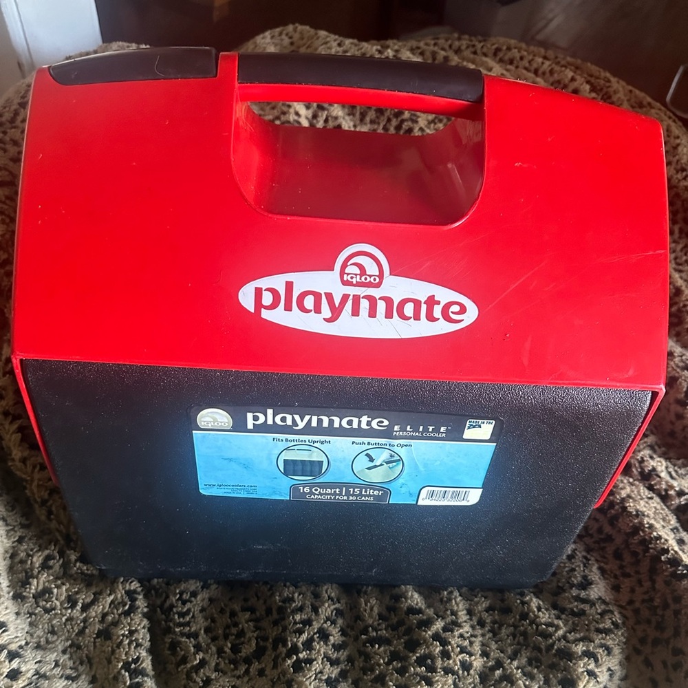 Red playmate cooler